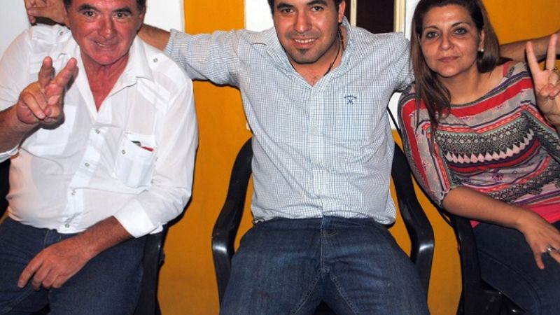 Moreta y Barros en acto del FPV en Valle Viejo