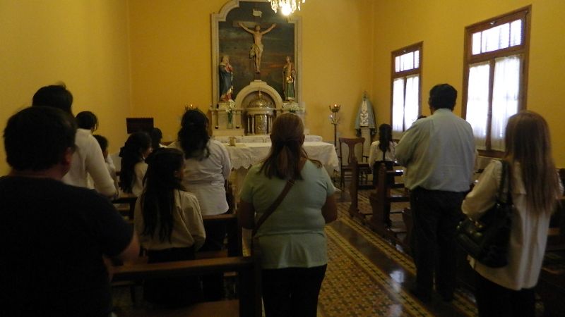 Alumnos de la escuela de La Bajada visitan el Obispado