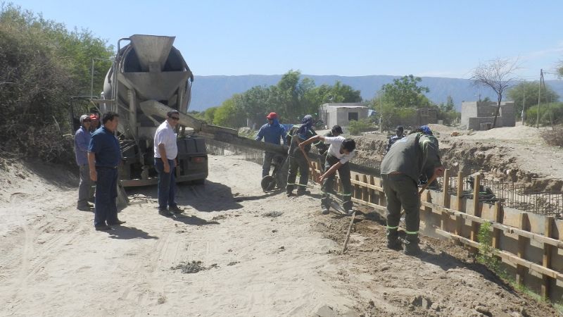 Avanza la obra sobre el “Arroyo Triorco”