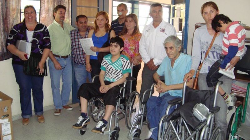 Entrega de sillas de ruedas  