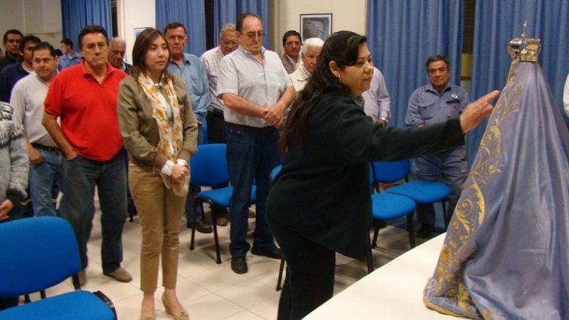 La Virgen del Valle visitó el Distrito Catamarca de Vialidad Nacional
