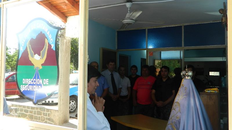 La Imagen de la Virgen del Valle en la Dirección de Seguridad Vial