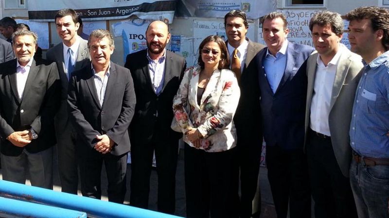 La gobernadora visitó a Gioja