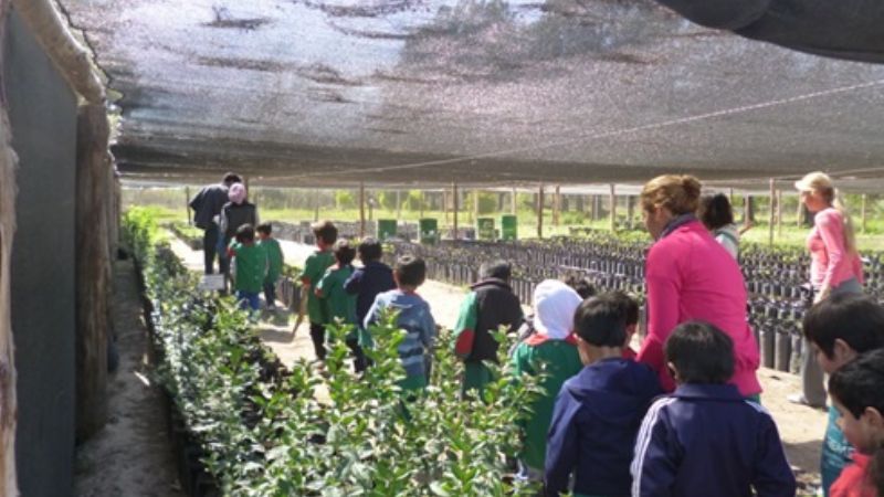 Alumnos hicieron visita didáctica al vivero