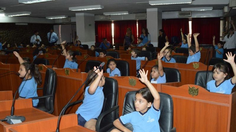 Alumnos de Jardín de Infantes visitaron el Palacio Legislativo
