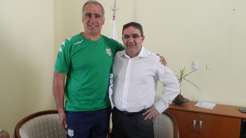 Jalil recibió a Miguel Jerez, buscador de talentos del club Banfield