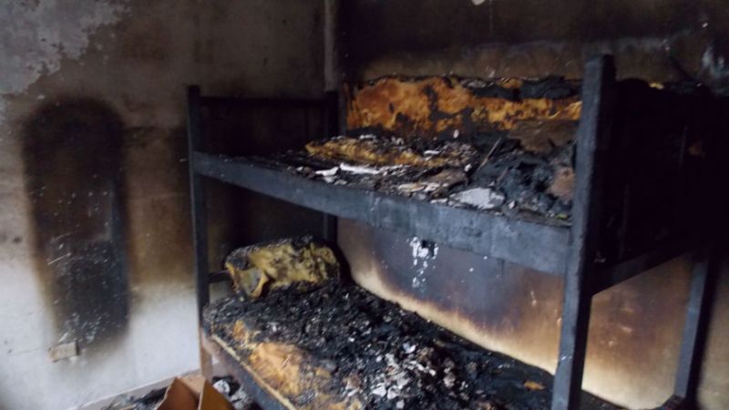 Voraz incendio en vivienda