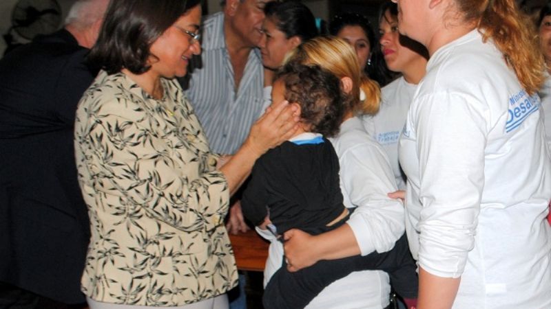 Lucía encabezó una misa para rezar por Cristina