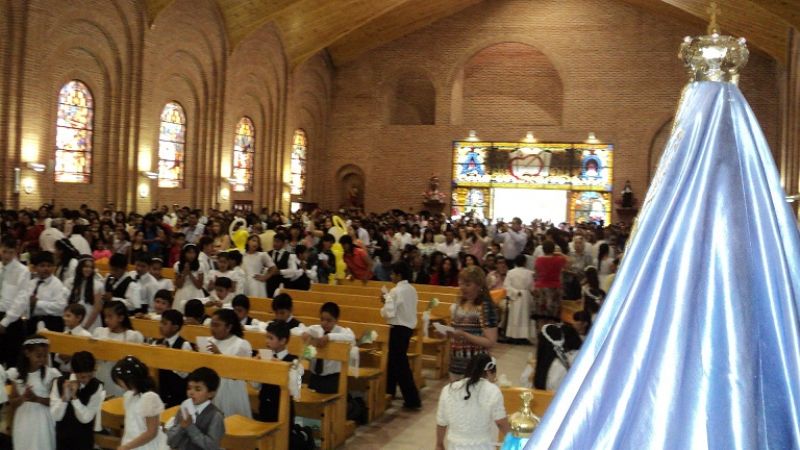 La Virgen del Valle acompañó a los niños que recibieron la Primera Comunión