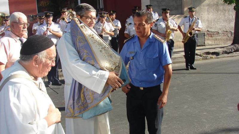 La Virgen del Valle visitó la Jefatura de Policía