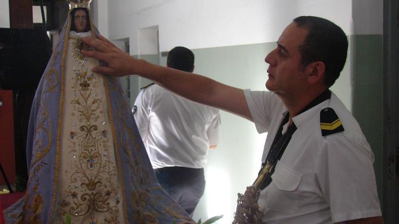 La Virgen del Valle visitó la Jefatura de Policía