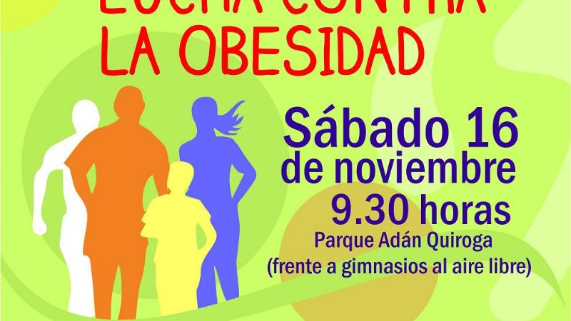 Caminata de “Lucha contra la obesidad” en el parque Adán Quiroga
