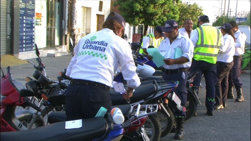 Más de 20 motos secuestradas en control vehicular