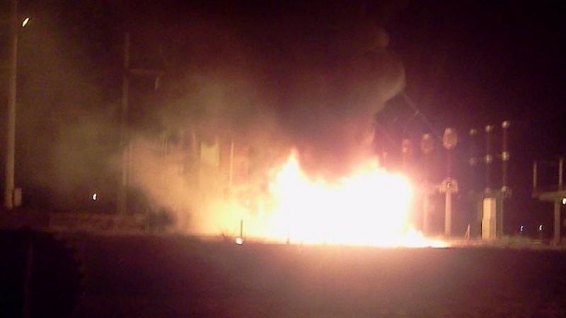 Incendio de transformador de TRANSNOA afecta el servicio eléctrico