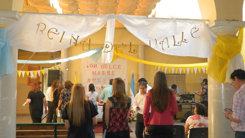 La Virgen visitó el Registro Civil, el Centro Integral de Salud y ECA