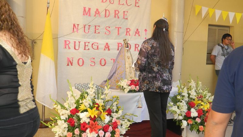 La Virgen visitó el Registro Civil, el Centro Integral de Salud y ECA