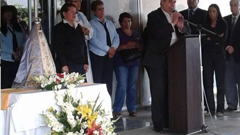 Visita de la Virgen del Valle en la Legislatura