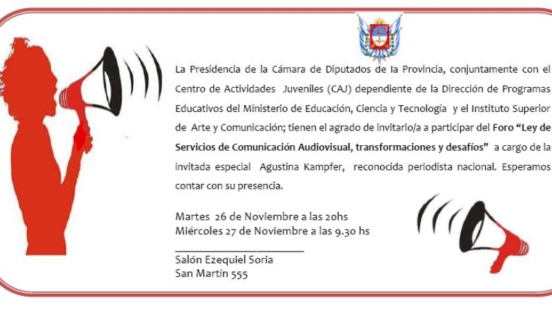 Charla debate sobre la Ley de Medios 