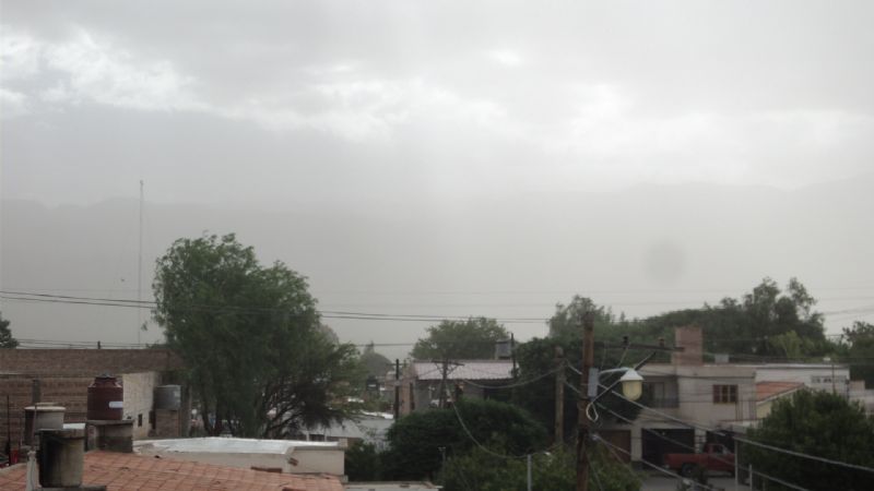 El viento cubrió de tierra a Santa María