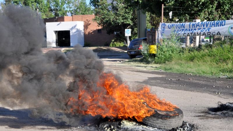 Protesta de choferes en GM