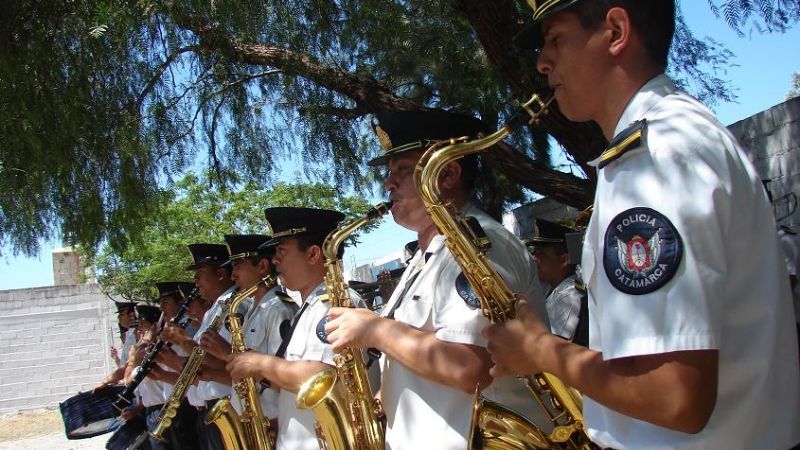La Banda de la Policía de Catamarca festejó el “Día de la Música”