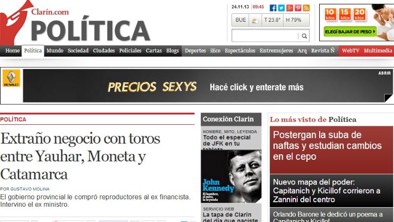 Desmentida del PROSAP a Clarín