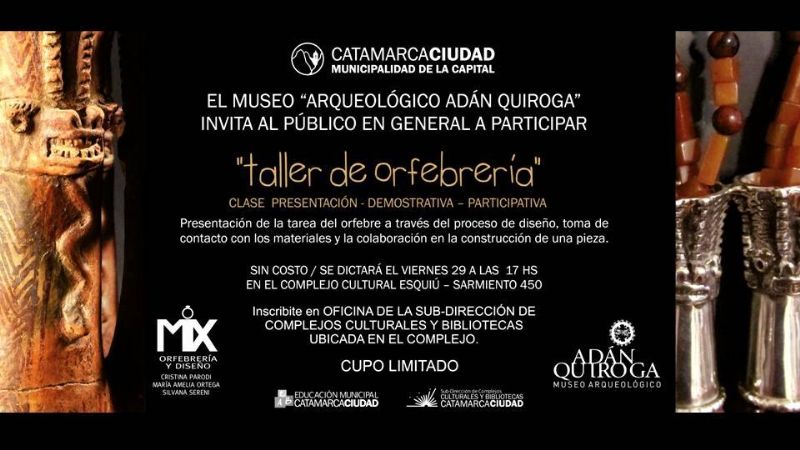 Taller de Orfebrería en el Museo Adán Quiroga