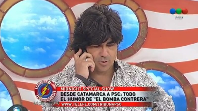 Espectacular show del "Bomba" Contrera en Peligro Sin Codificar