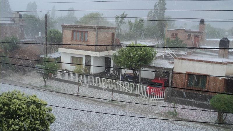 Daños en Santa María tras caída de granizo