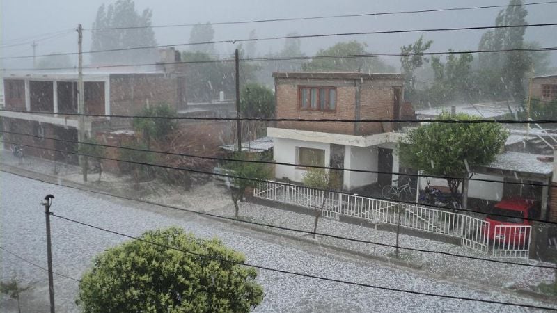 Daños en Santa María tras caída de granizo
