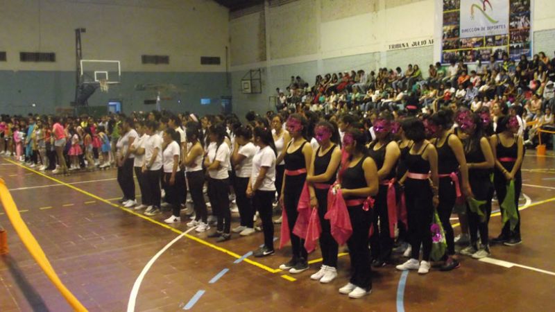Los alumnos se lucieron en la muestra de coreografías