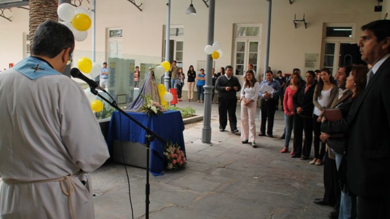 La Virgen del Valle visitó el palacio municipal de SFVC