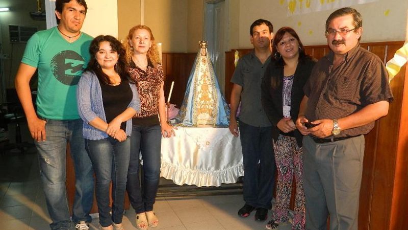 La Virgen recorrió varias instituciones