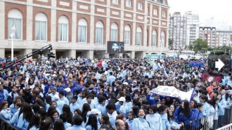 Una multitud en los Evita 2013