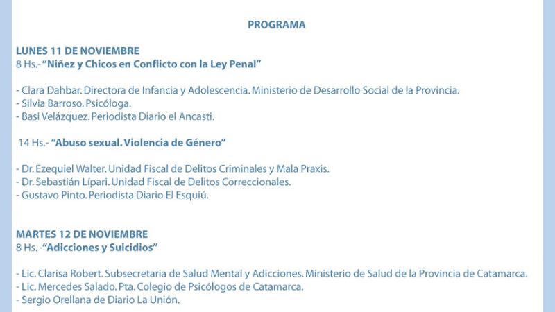 Jornadas por los derechos de las personas en situación de vulnerabilidad 