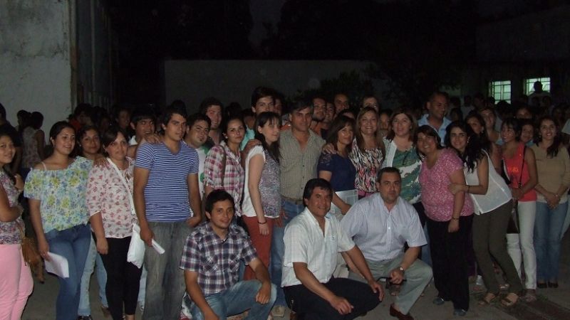 Juárez en el IES de La Cocha en Tucumán