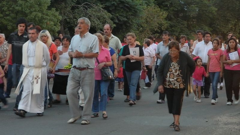 Celebran a la Patrona Madre Maravillas con una procesión y misa en la zona sur  