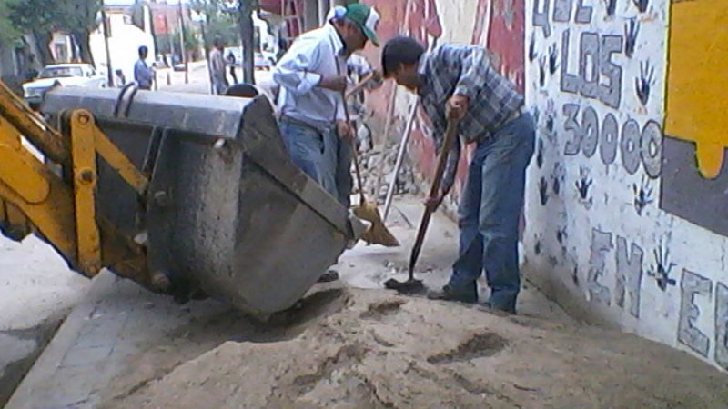 Continúa el plan de mejora de veredas en Santa María 