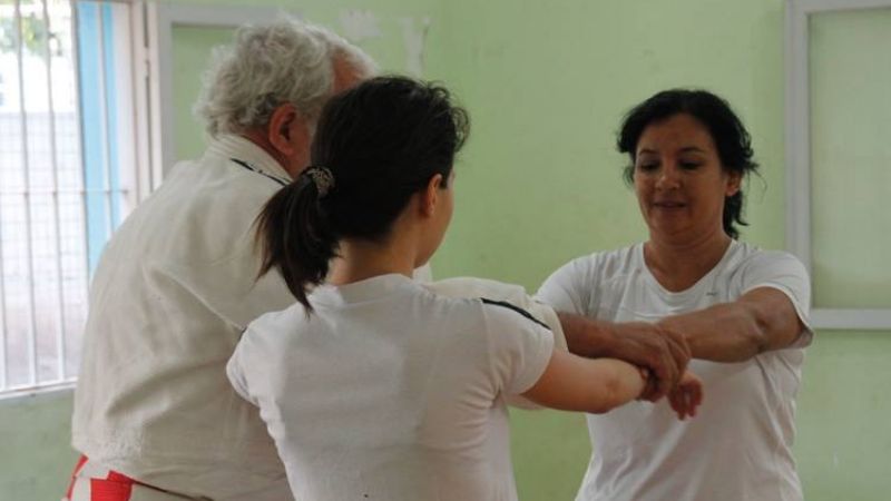 Última clase de defensa personal para mujeres