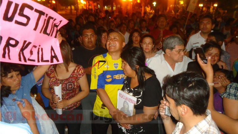 Se realizó la primera marcha de silencio por Keila Reinoso