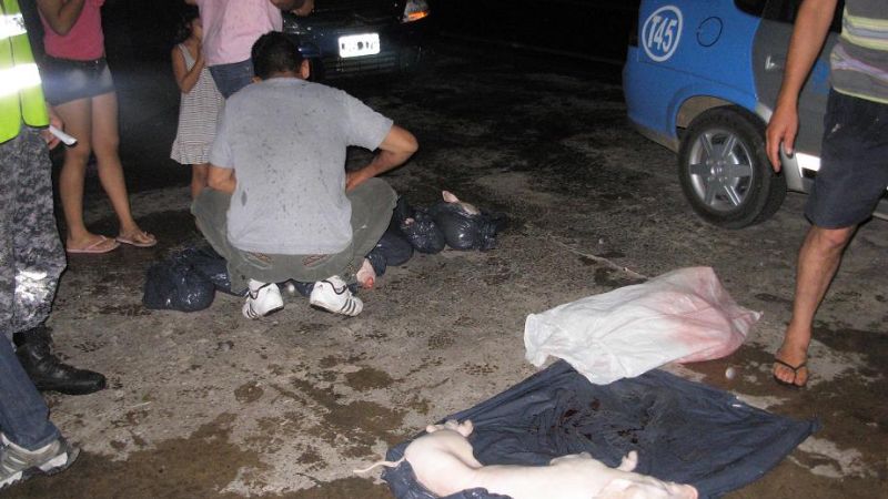 Secuestran animales faenados 