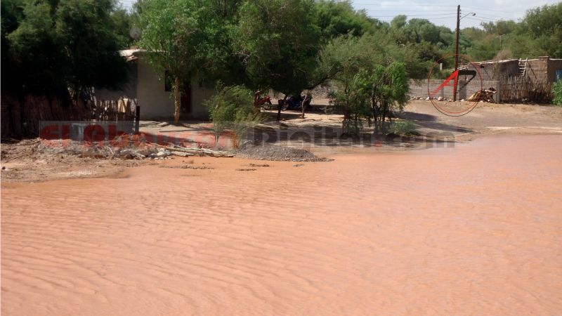 La lluvia causó inconvenientes en Fiambalá
