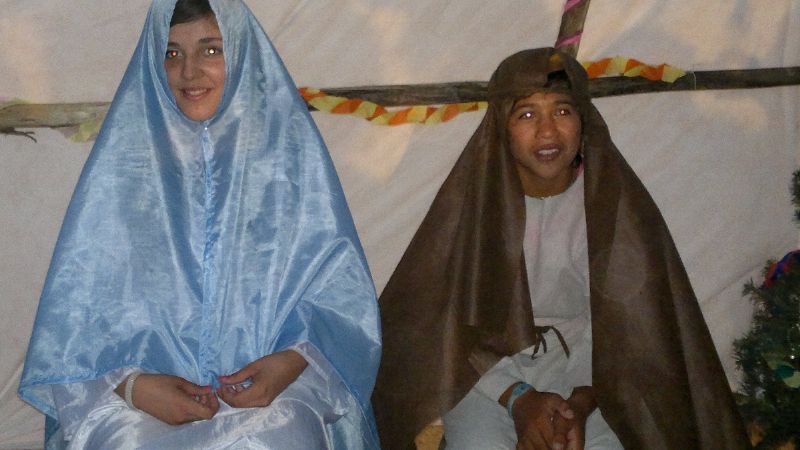 Pesebre viviente en Bajo Hondo