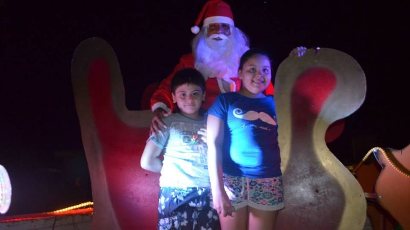 Papa Noel recorrió los barrios de Valle Viejo