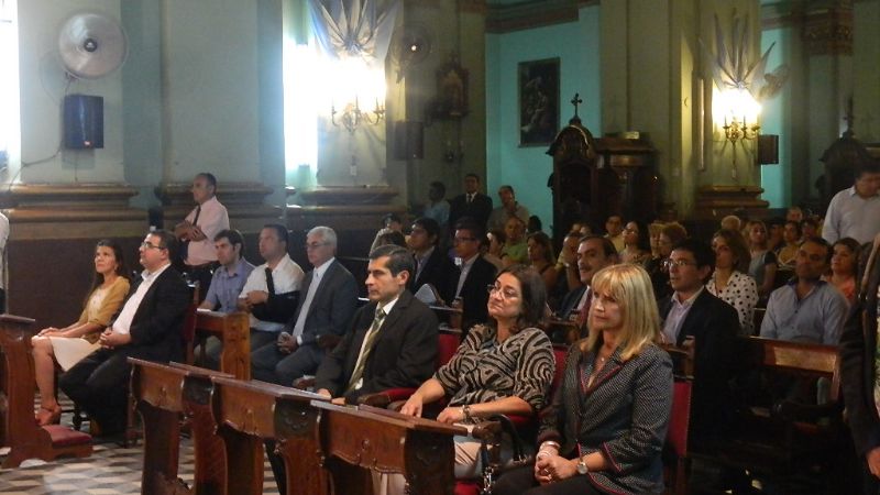 Lucía celebró su cumpleaños junto a la Virgen