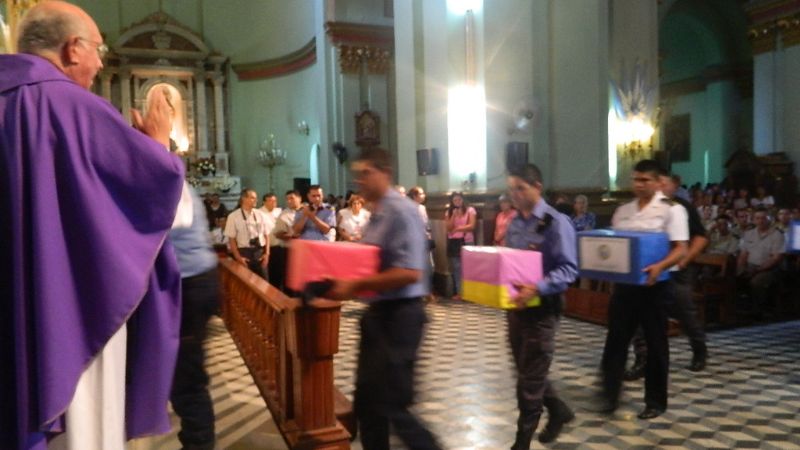 Las Fuerzas de Seguridad rindieron honores a la Virgen del Valle