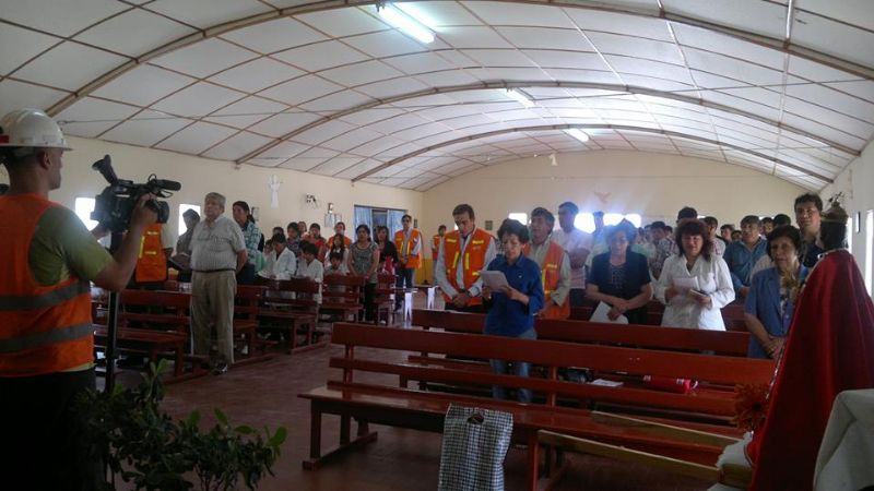 El Obispo presidió el cierre de las fiestas patronales en Farallón Negro