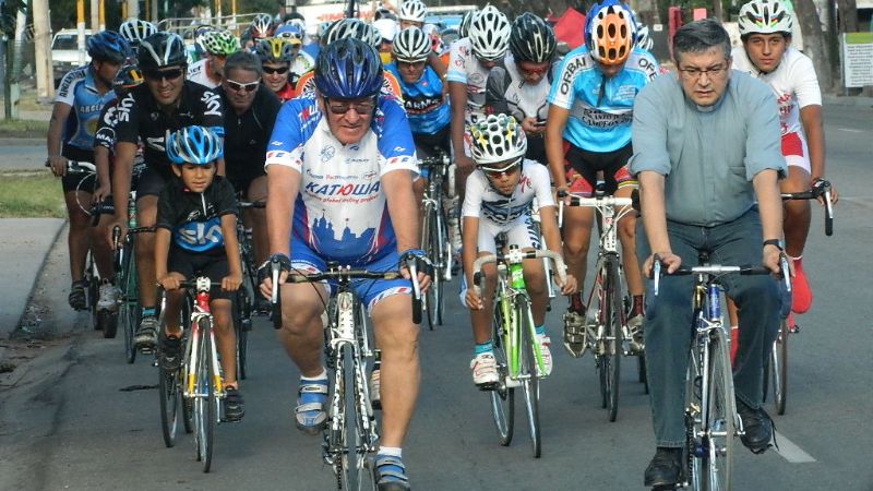 Bicicleteada desde Valle Viejo a Capital en honor a la Virgen del Valle