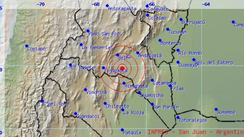 Tinogasta tembló dos veces