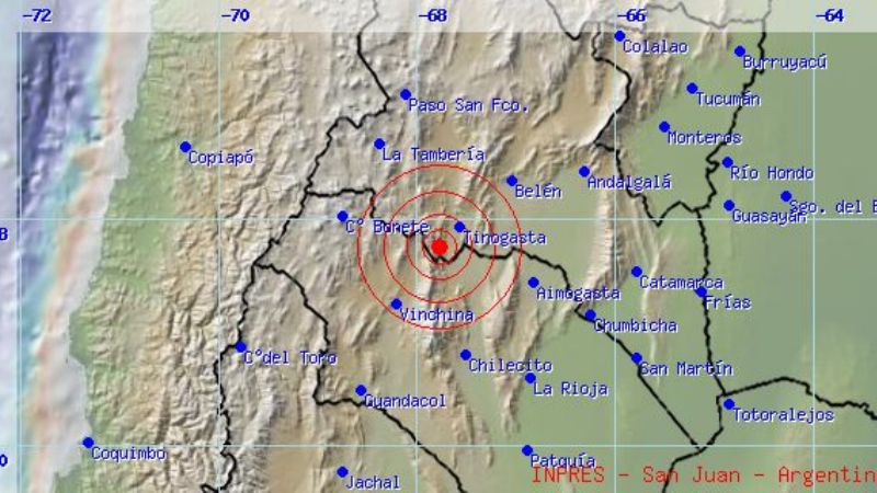Tinogasta tembló dos veces